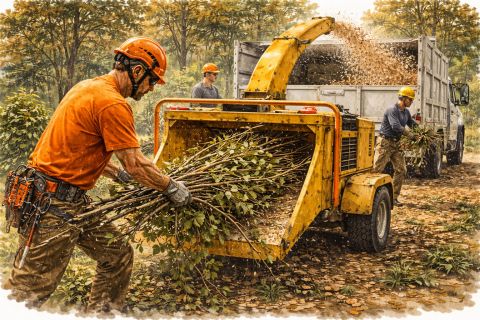 Image depicting the Service Wood Chipping